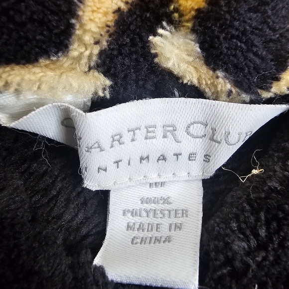 Charter Club Intimates Robe Womens Plush Belted Wrap Pockets Light Purple Size M - Picture 9 of 9